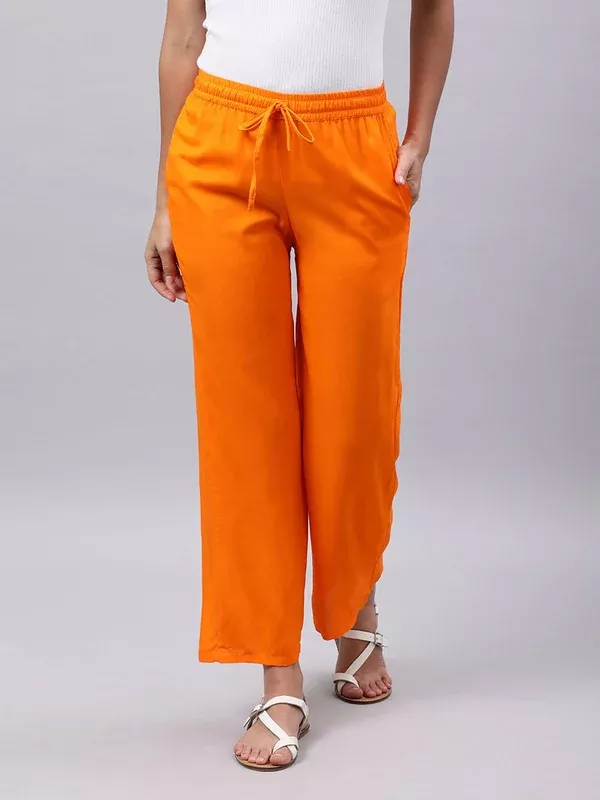 Souchii Orange Liva Palazzos - 26