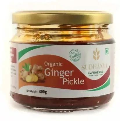 Sudhanya Organic Ginger Pickle - 300 gm