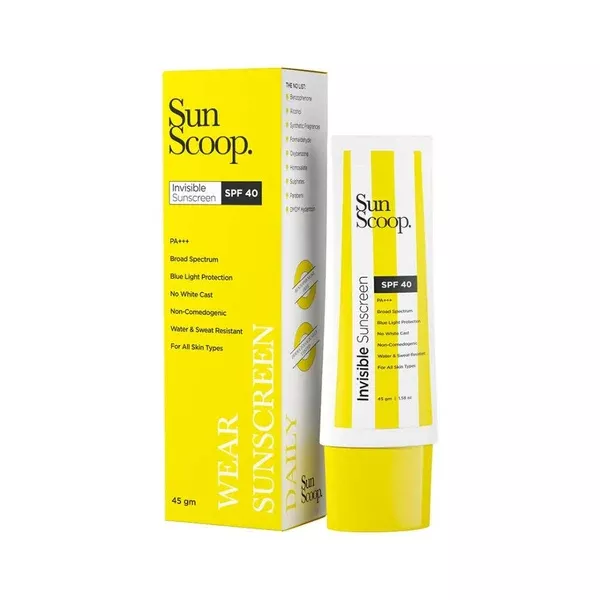 Sun Scoop Invisible Sunscreen SPF 40 - 45 gm - Pack of 1