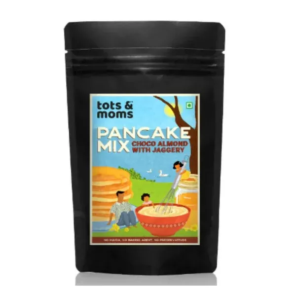Tots and Moms Organic Choco Almond with Jaggery Pancake Mix - 250 gm
