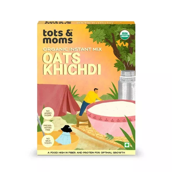 Tots and Moms Organic Oats Khichdi Instant Mix - 200 gm