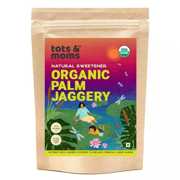 Tots and Moms Organic Palm Jaggery Sweetener - 300 gm