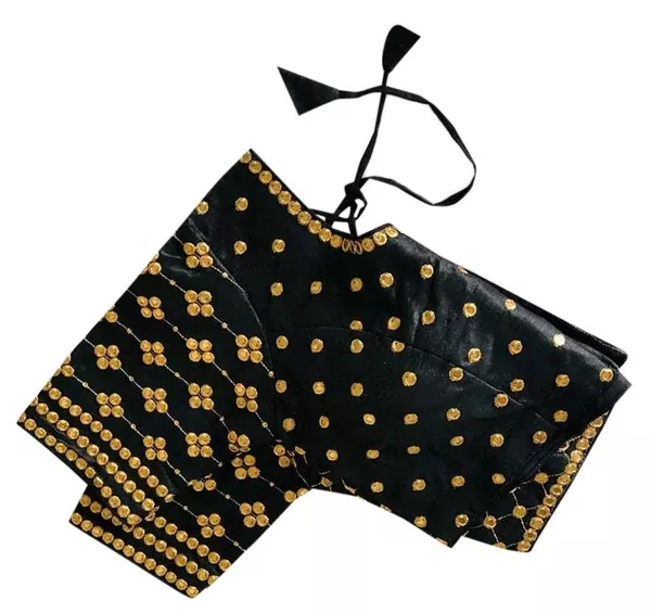 Vamika Black Banglori Silk Embroidery Blouse - 38 - 40