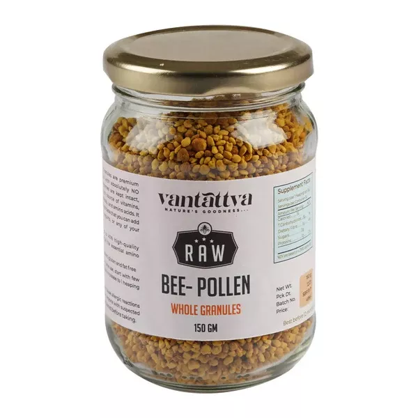 Vantattva Nature's Goodness Raw Bee Pollen Whole Granules - 150 gm