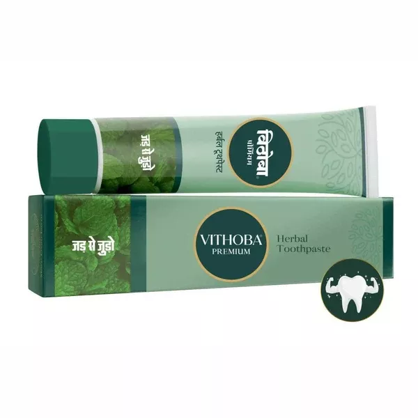 Vithoba Ayurvedic Premium Herbal Toothpaste - 40 gm