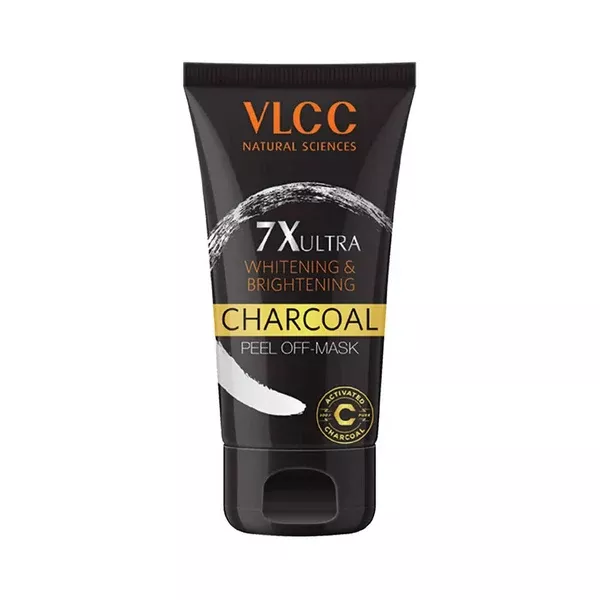 VLCC 7X Ultra Whitening & Brightening Charcoal Peel Off Mask - 100 gm