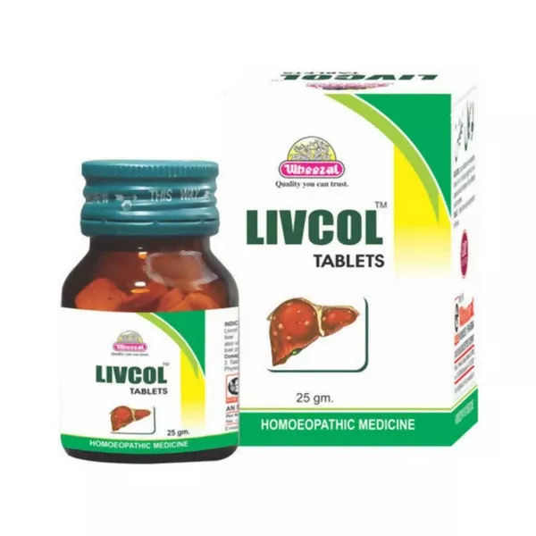 Wheezal Homeopathy Livcol Tablets - 25 gm
