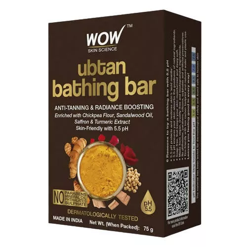 Wow Skin Science Ubtan Bathing Bar - 75 gm - Pack of 1