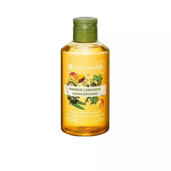 Yves Rocher Energizing Bath & Shower Gel - Mango Coriander - 200 ml