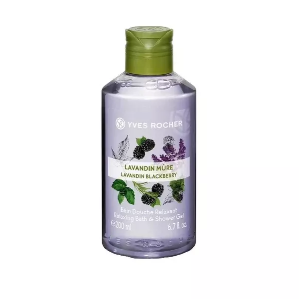 Yves Rocher Relaxing Bath & Shower Gel - Lavandin Blackberry - 200 ml