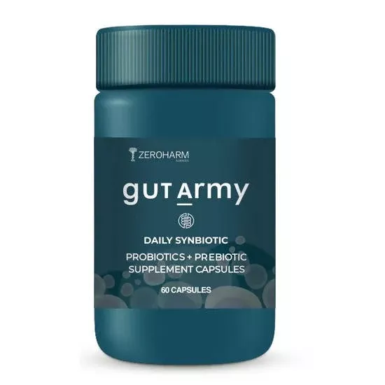 Zeroharm Gut Army - Prebiotic & Probiotic Capsules - 60 caps