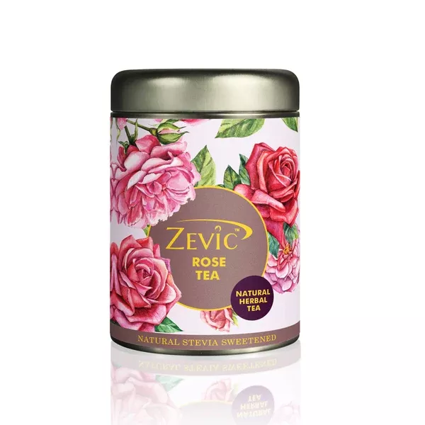 Zevic Premium Rose Herbal Green Tea - 50 gm