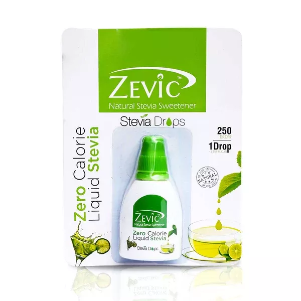 Zevic Stevia Zero Calorie Liquid 250 Drops - 15 ml