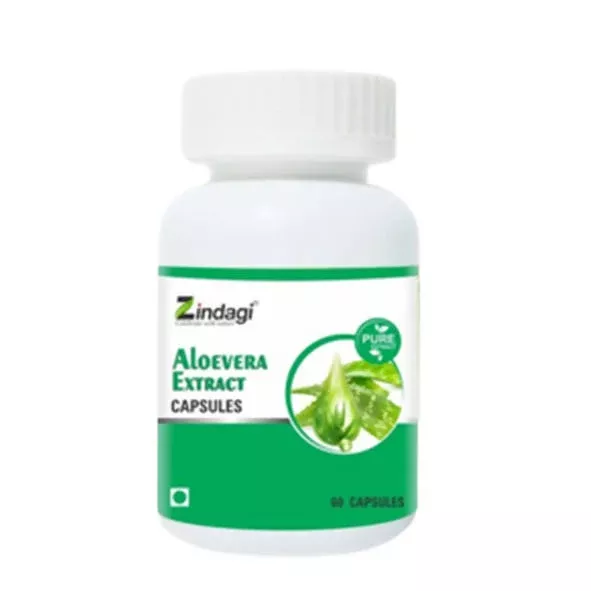 Zindagi Aloevera Extract Capsules - 60 caps