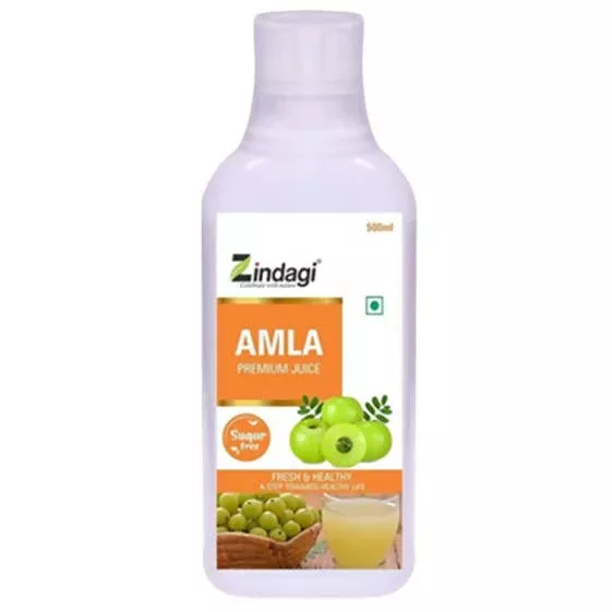Zindagi Amla Premium Juice (Sugar Free) - Pack of 2 - 500 ml