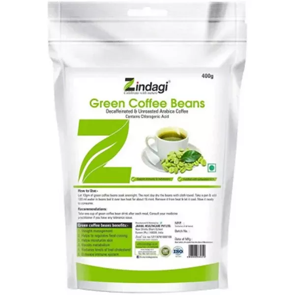 Zindagi Green Coffee Beans - 400 gm