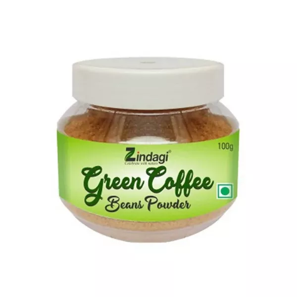 Zindagi Green Coffee Beans Powder - 100 gm - Pack of 1