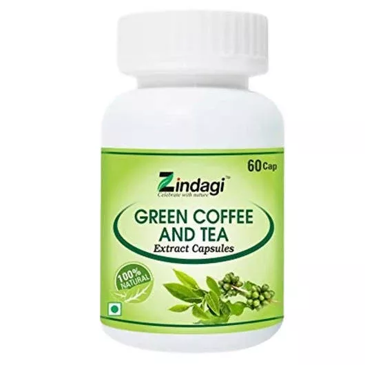 Zindagi Green Coffee And Tea Extract Capsules - 60 caps