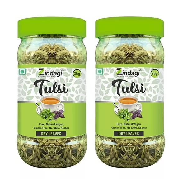 Zindagi Tulsi Dry Leaves - Pack of 2 - 35 gm
