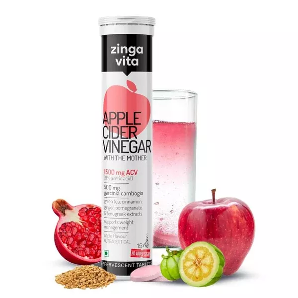 Zingavita Apple Cider Vinergar With The Mother (Apple Flavor) - 15 tabs
