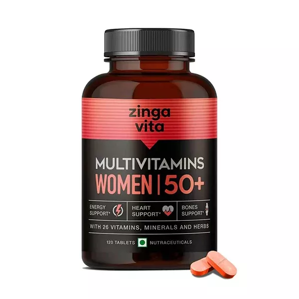 Zingavita Multivitamin Tablets for Women 50+ Age - 120 tabs