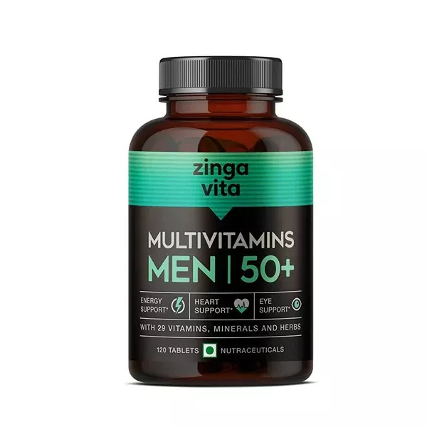 Zingavita Multivitamins Tablets for Men 50+ Age - 120 tabs