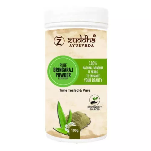 Zuddha Ayurveda Pure Bringaraj Powder - 100 gm
